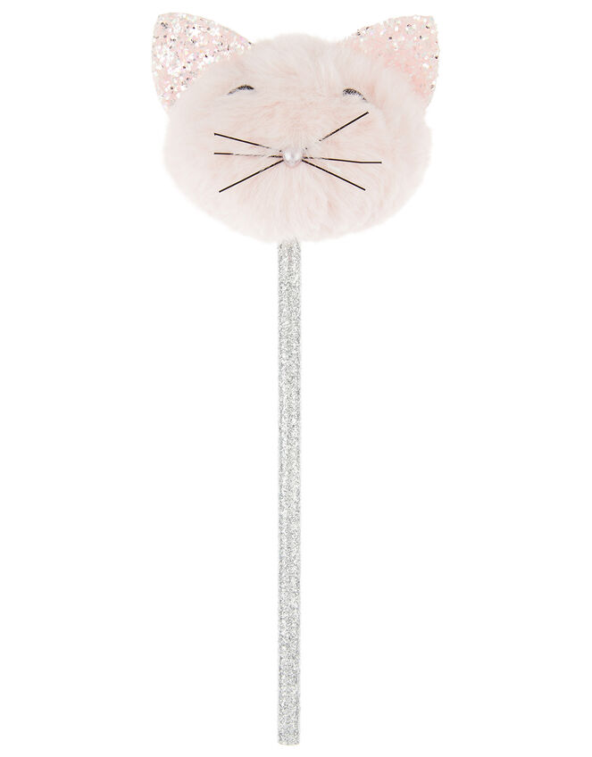 Fluffy Pom-Pom Cat Pencil, , large
