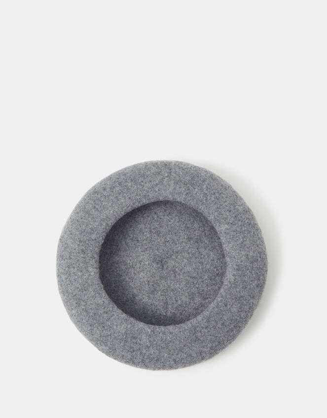 Wool Beret, Grey (GREY), large