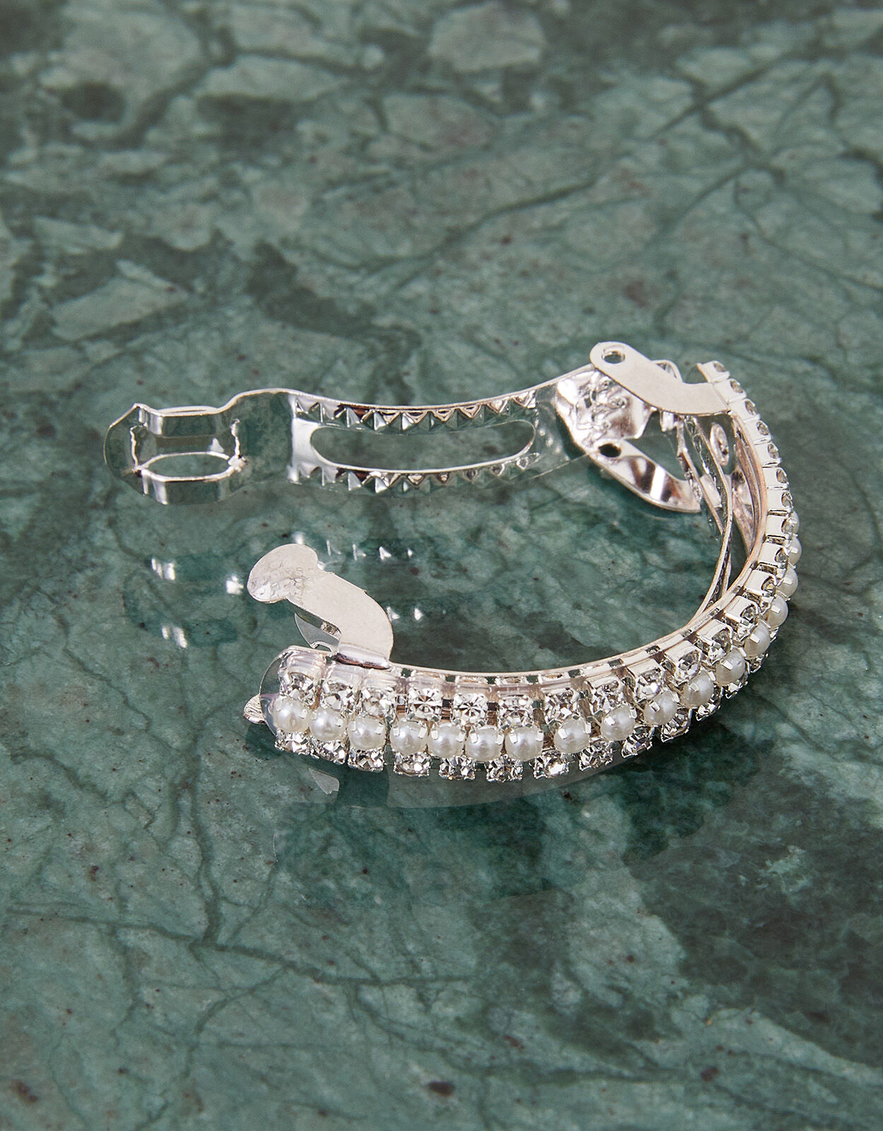 Sterling top silver barrette