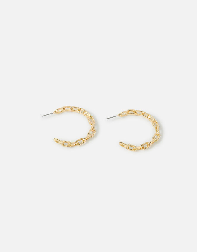 Chain Link Hoop Earrings Hoops Accessorize UK