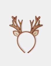 Christmas Reindeer Antlers Headband, Brown (BROWN), large