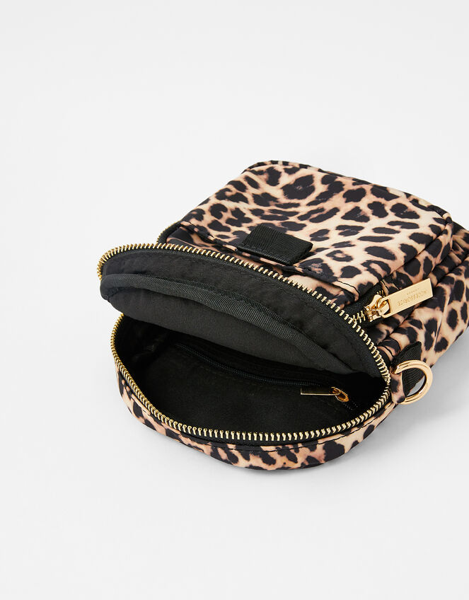 Leopard Print Cross-Body Bag, , large