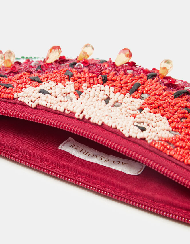 Beaded Watermelon Crossbody Bag, , large