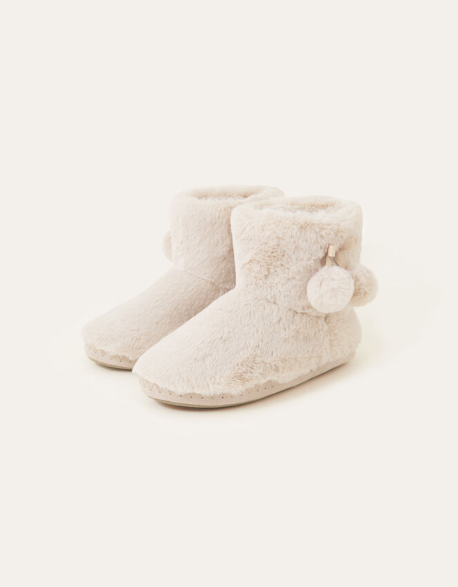 Super Soft Slipper Boots, Cream (CREAM), large