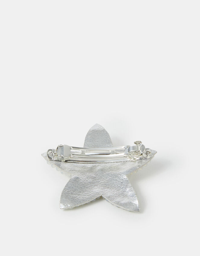 Beaded Starfish Barrette Hair Clip, , large