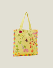 Girls Floral Print Shopper Bag, , large