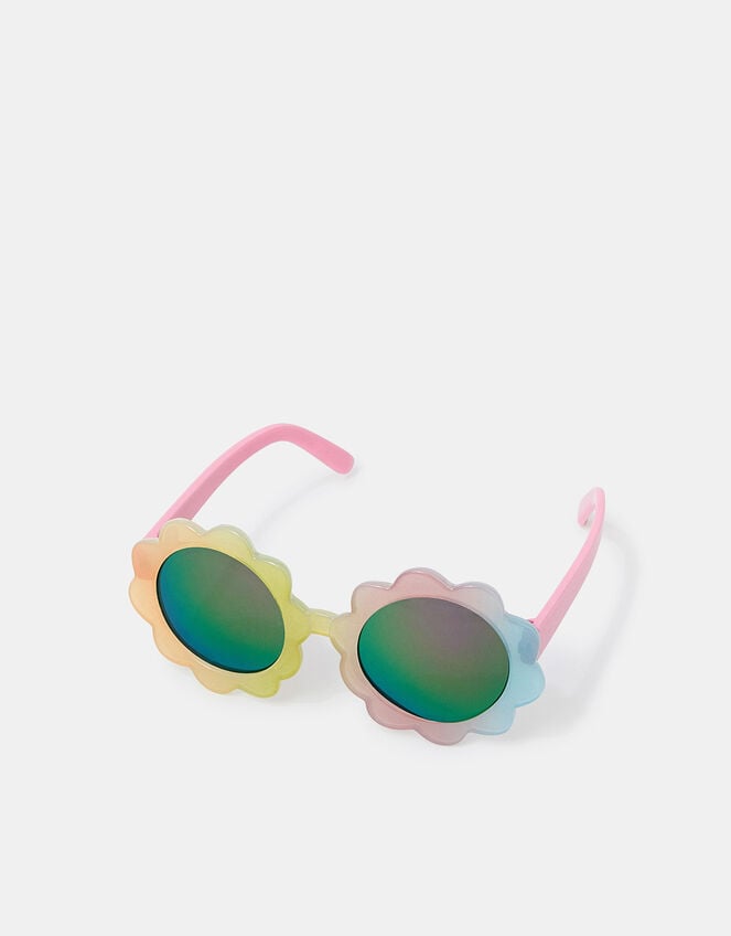 Girls Flower Ombre Sunglasses, , large