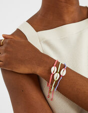 3-Pack Shell Cord Bracelets, , large