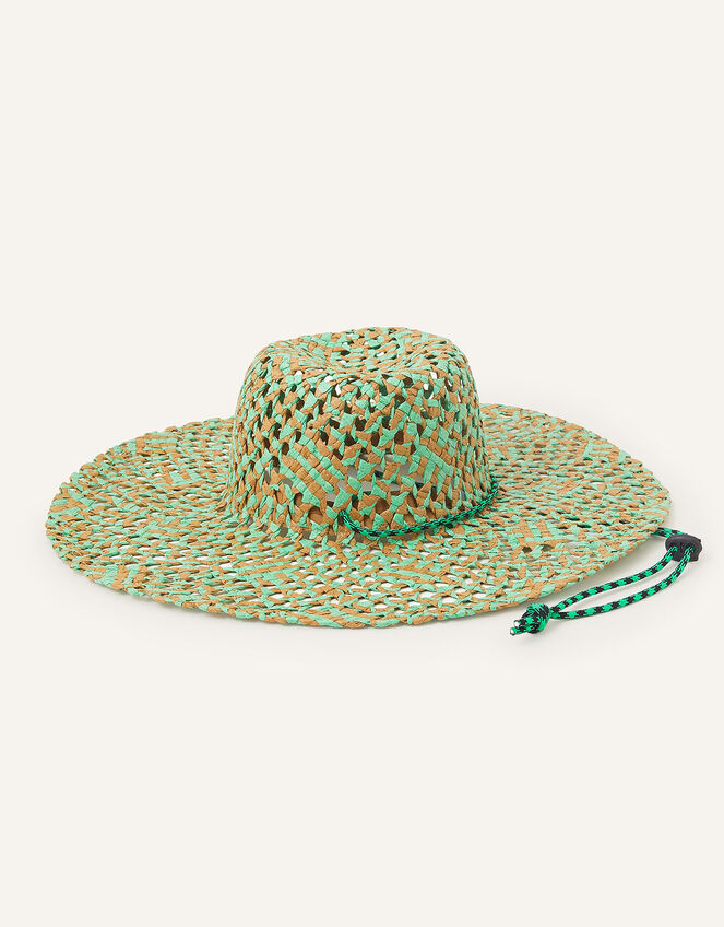 Open Weave Floppy Hat, , large