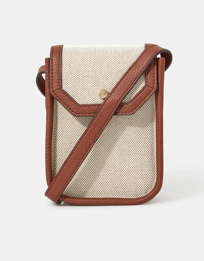 Woven Canvas Phone Bag, , large