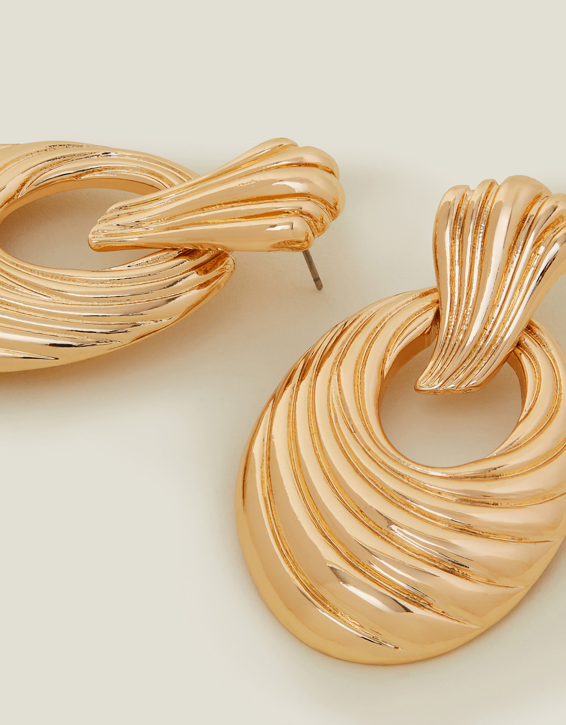 accessorize Swirly Door Knocker Earrings