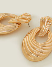 Swirly Door Knocker Earrings, , large