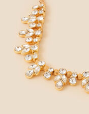 Crystal Leaf Statement Necklace, , large