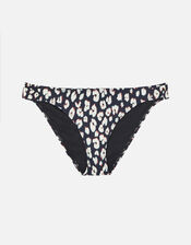 Animal Print Bikini Briefs, Black (BLACK WHITE), large