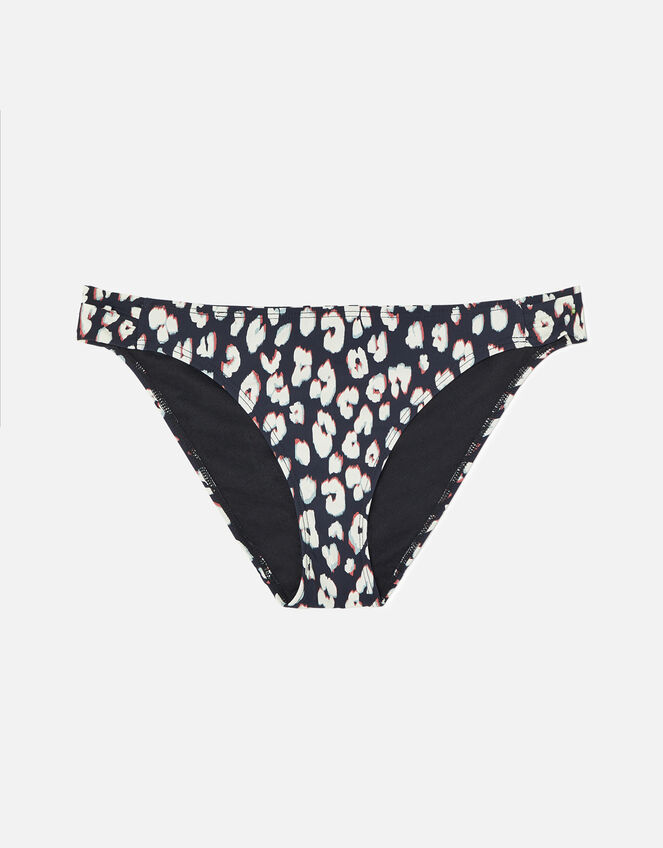 Animal Print Bikini Briefs, Black (BLACK WHITE), large