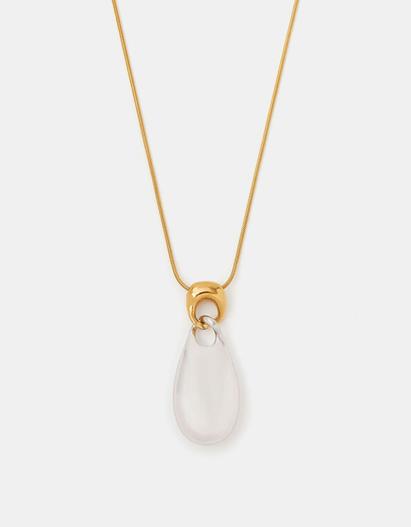 Stainless Steel Mixed Metal Pendant Necklace, , large