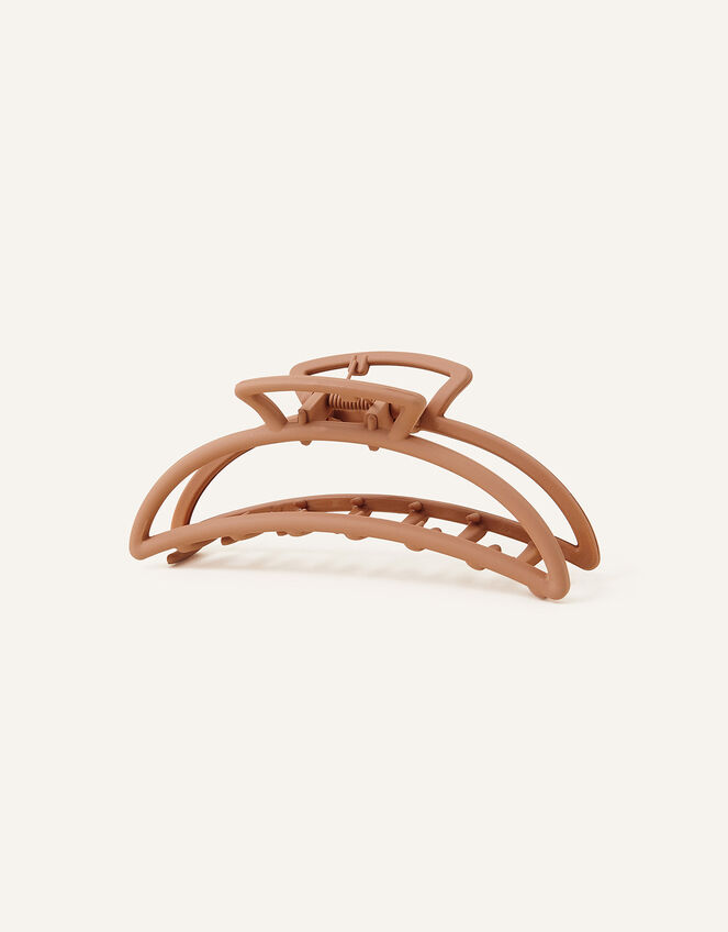 Semi Circle Claw Clip, Nude (NUDE), large