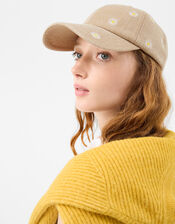 Daisy Embroidered Baseball Cap, , large