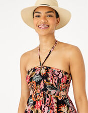 Floral Print Bandeau Dress, Multi (BRIGHTS-MULTI), large
