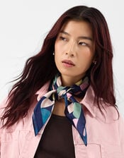 Retro Spot Square Satin Scarf, , large