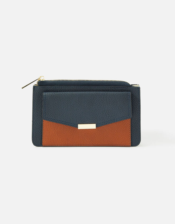 Large Colour Block Purse, Multi (DARKS-MULTI), large