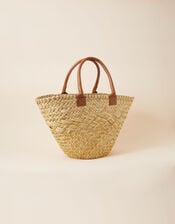 Large Straw Basket Shoulder Bag , , large