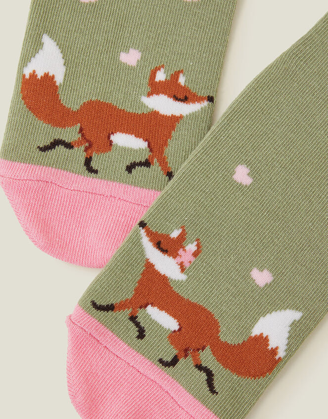 Foxes In Love Socks, , large