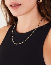14ct Gold-Plated Mixed Stone Necklace, , large