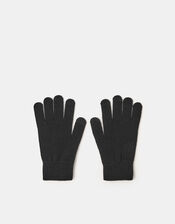 Super-Stretchy Touchscreen Gloves, Black (BLACK), large