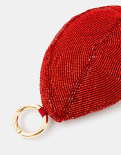 Beaded Lips Coin Purse, , large