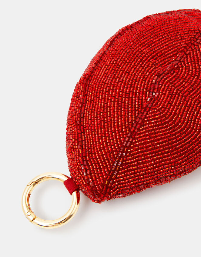 Beaded Lips Coin Purse, , large