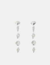 5-Pack Seashell Stud Earrings Silver, , large