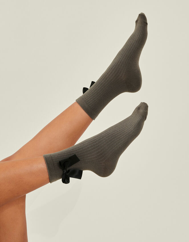Ribbon Bow Socks, , large
