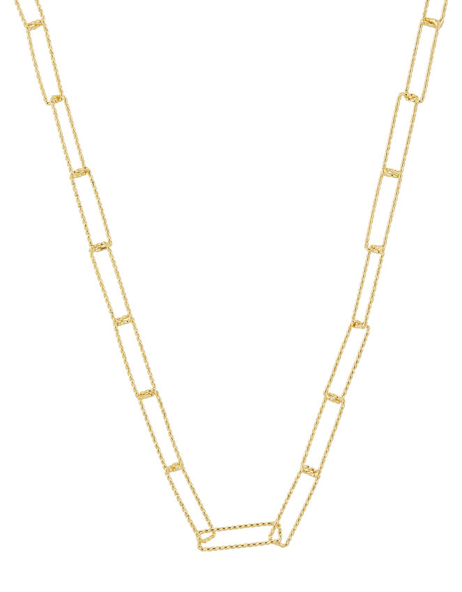 GoldPlated Paperclip Chain Necklace Z for Accessorize Accessorize UK