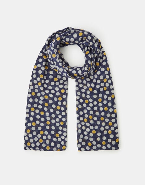 Lightweight Polka Dot Scarf, , large