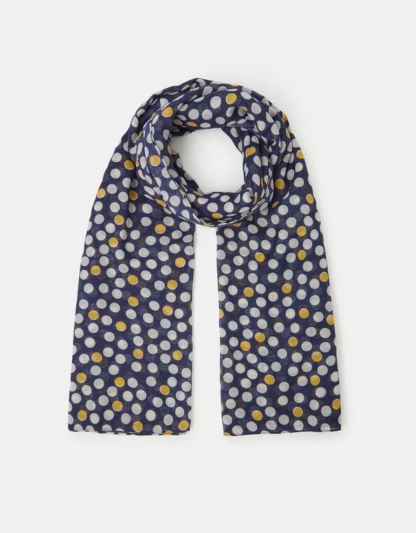 Lightweight Polka Dot Scarf, , large