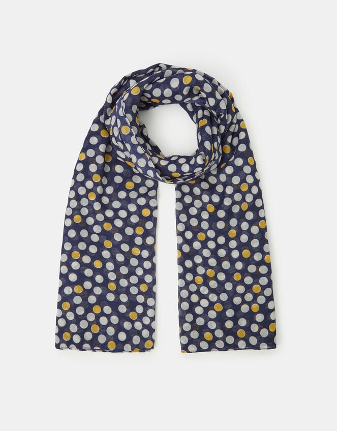 Lightweight Polka Dot Scarf, , large