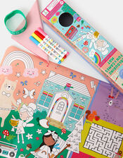 Floss & Rock Rainbow Fairy Colouring Fun & Games Mat, , large