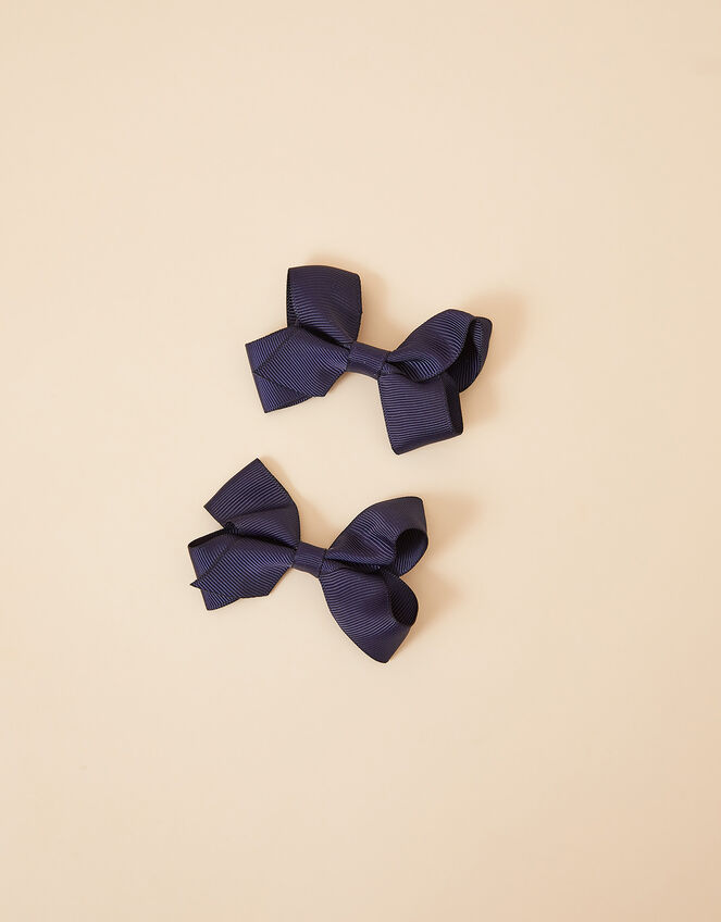 Large Grosgrain Hair Clips Set of Two, , large