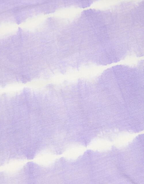 Girls Tie Dye Basic T-Shirt, Purple (PURPLE), large