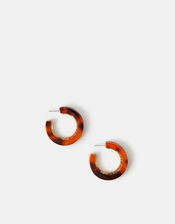 Tort Inlay Hoop Earrings, , large
