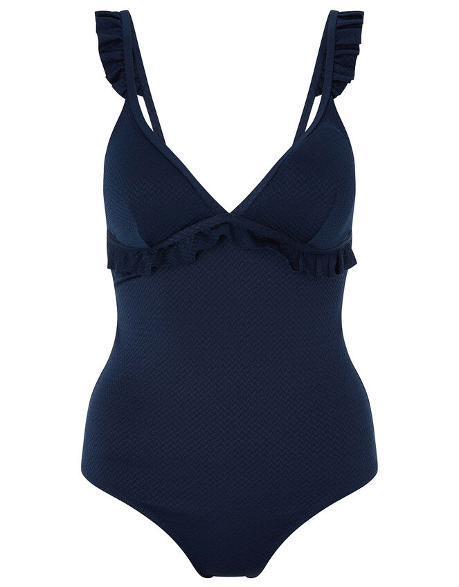 Rosie Ruffle Swimsuit, Blue (NAVY), large