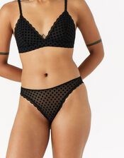 Spot Mesh Briefs, Black (BLACK), large