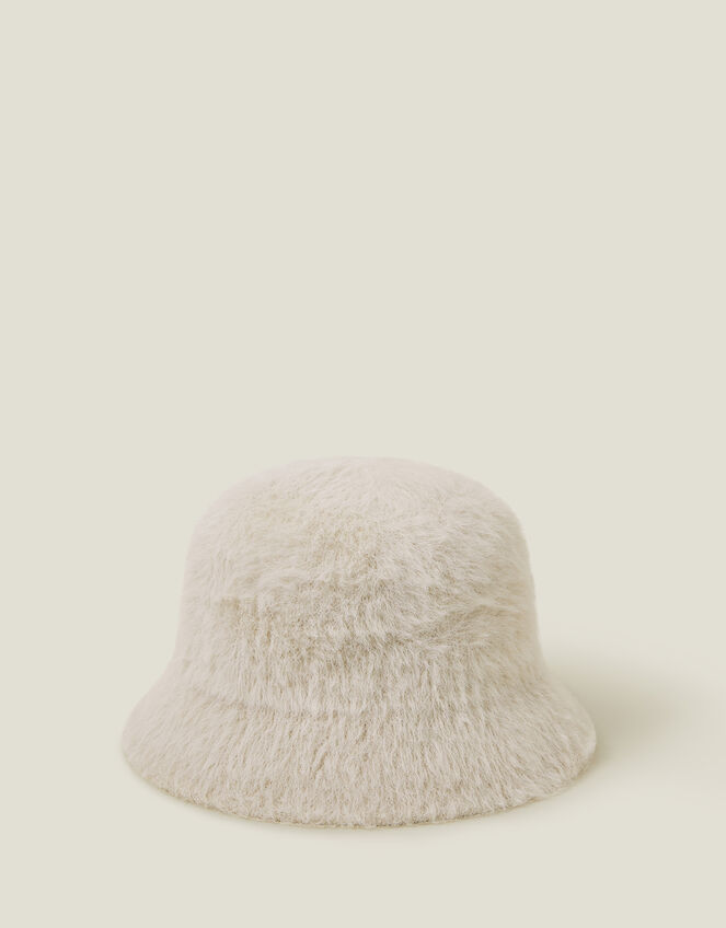 Fluffy Bucket Hat Natural Hats Accessorize UK