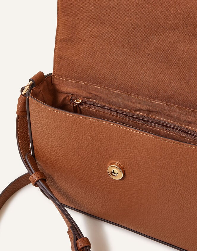Artisan Detail Cross-Body Bag, Tan (TAN), large