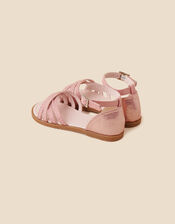 Kids Gem Strappy Sandals, Pink (PINK), large