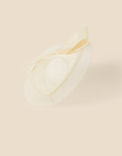 Bow Sin Disc Fascinator, Ivory (IVORY), large