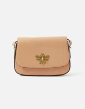 Bee Cross-Body Bag, Camel (CAMEL), large