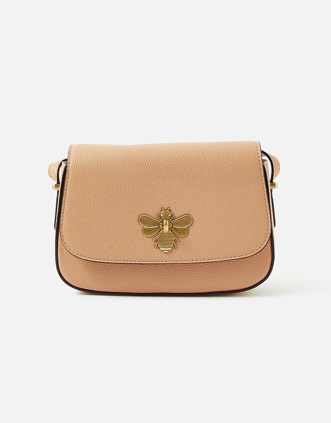 Bee Cross-Body Bag, Camel (CAMEL), large