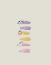 6-Pack Girls Spring Garden Hair Clips, , large